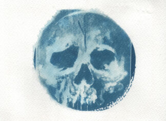 Obligatory Skull, 18cm x 14cm